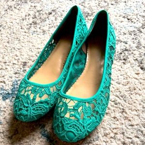 Crown & Ivy Size 9 1/2 Lace Flats